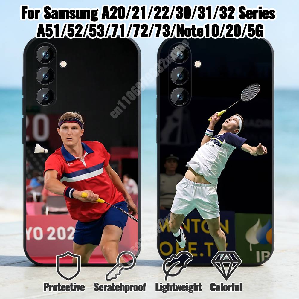 Badminton Denmark - Danimarka Badminton A-Axelsen-S Telefon Kılıfı Samsung