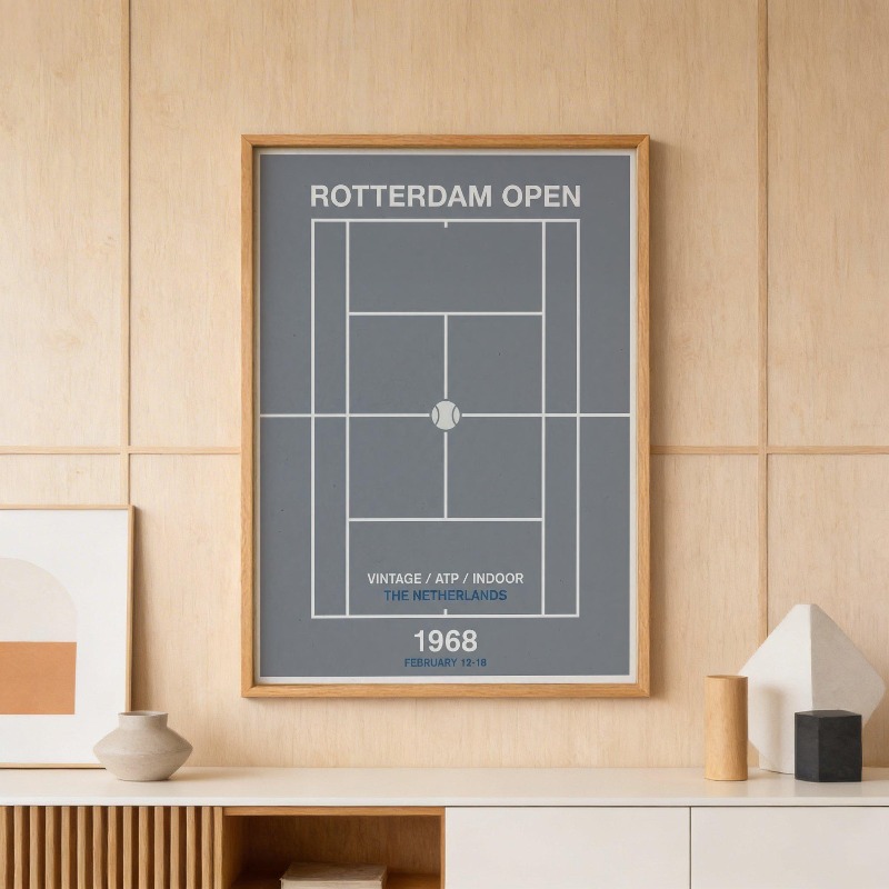 Vintage Tenis Basketbol Duvar  - Badminton Poster incelemesi ve fiyatı