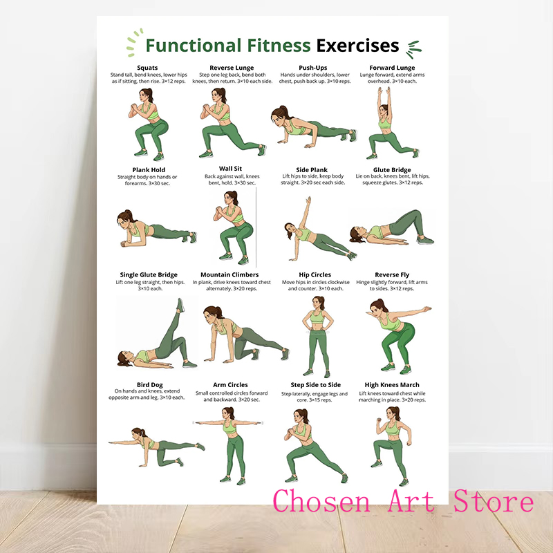 Fitness Egzersiz Programı Post - Badminton Poster incelemesi ve fiyatı