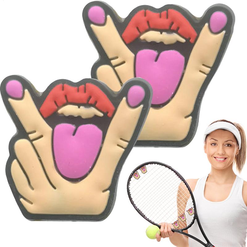 2 adet karikatür tenis raketi  - Racket Vibration Dampener incelemesi ve fiyatı